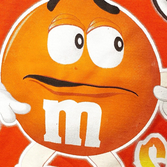 Vintage M&M Shirt Orange Halloween Orange You Scared Ghost Humor Funny Shirt - Picture 6 of 8